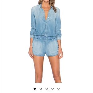 Monrow Denim Romper - Brand New!